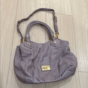 Marc by Marc Jacobs Gray Shoulder Bag with Gold Accents